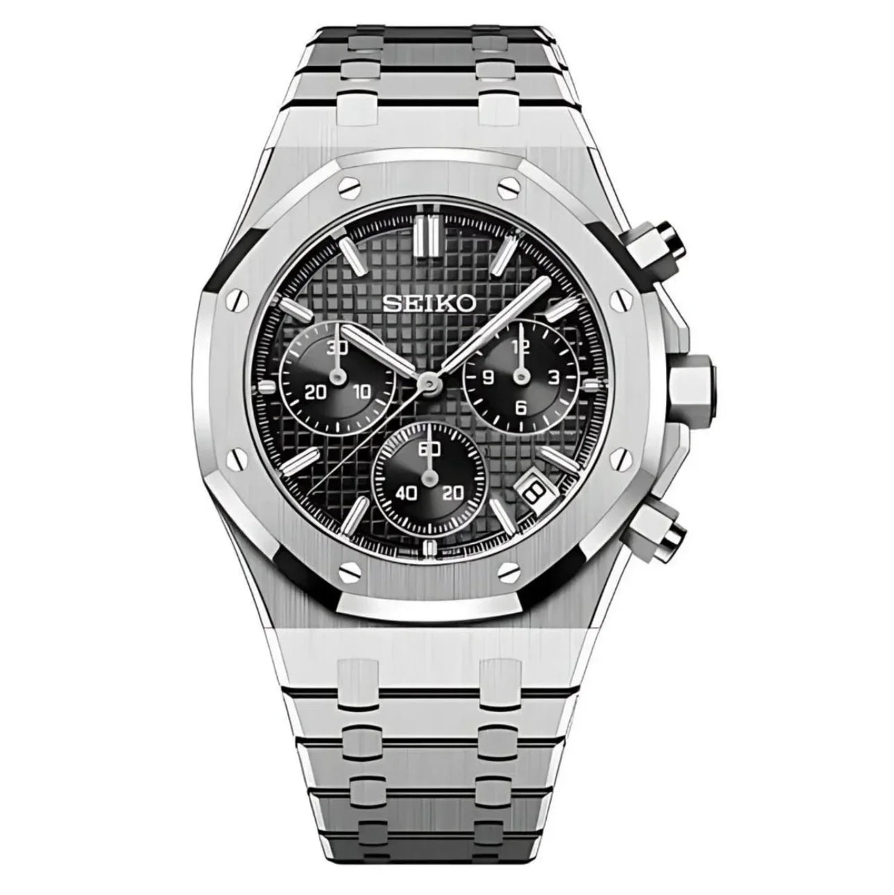 SEIKO MOD ROYAL OAK | SCHWARZER CHRONO