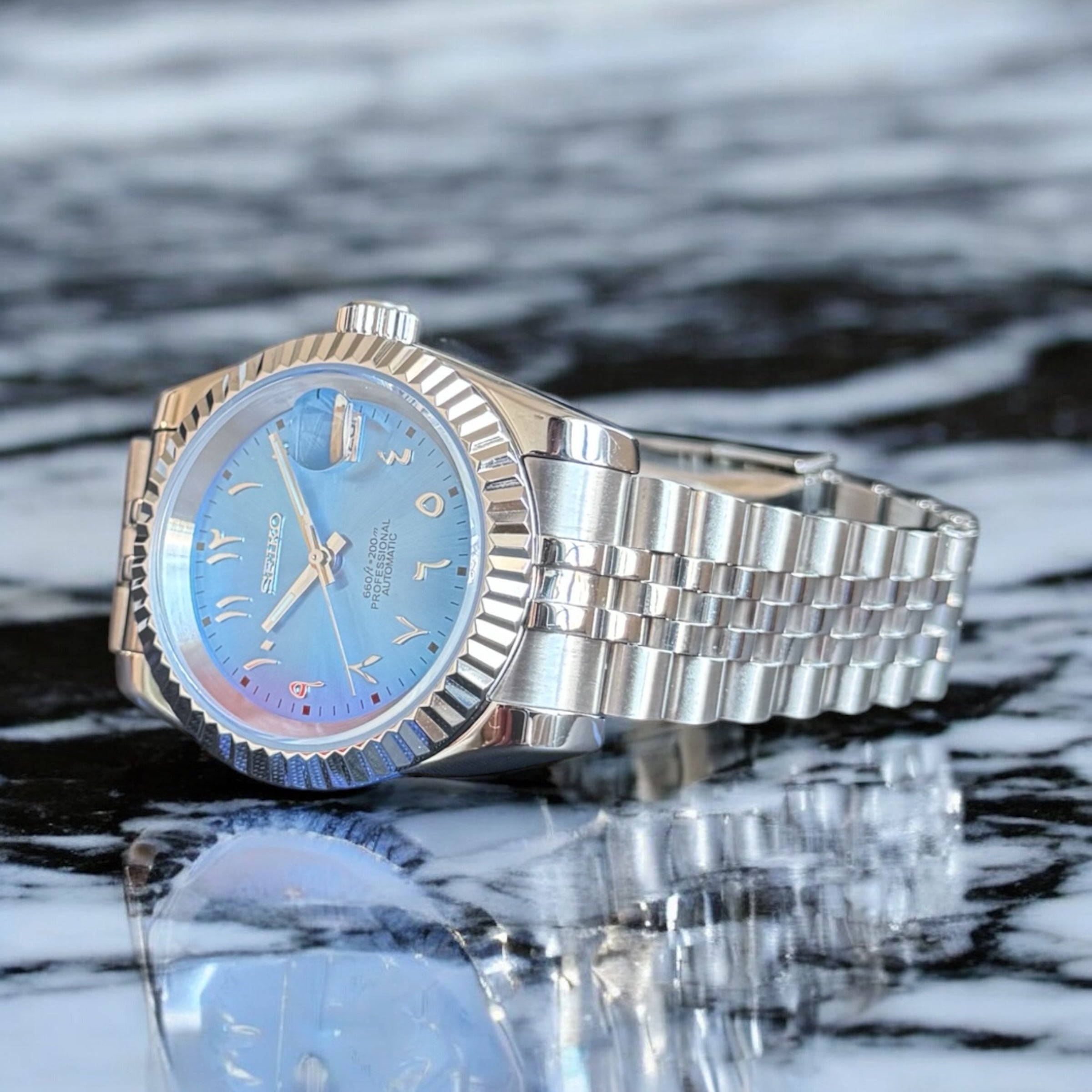 SEIKO MOD ARABISCHES ZIFFERBLATT